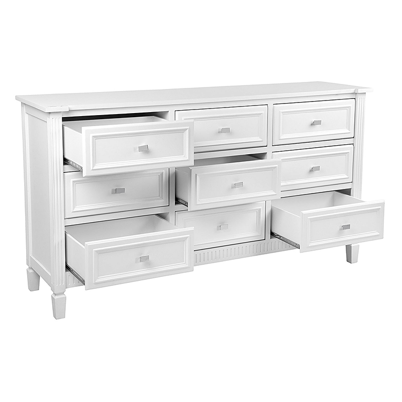 Merci Chest of 9 Drawers, White