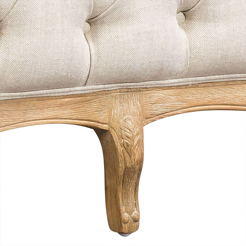 Corbeille Tufted Queen Bed, French Linen