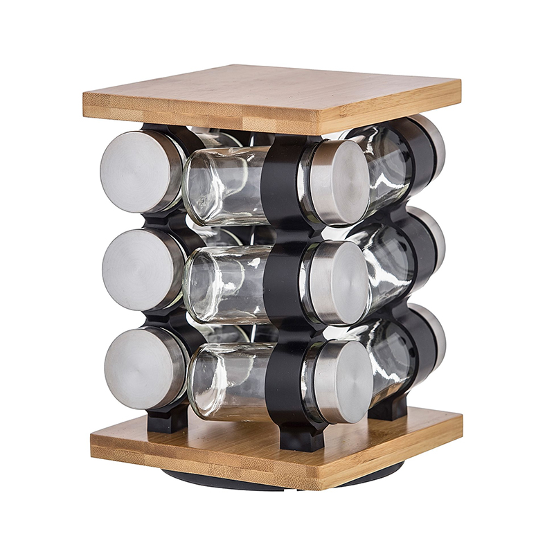 Romano 12-Piece Spice Jar Set with Rack