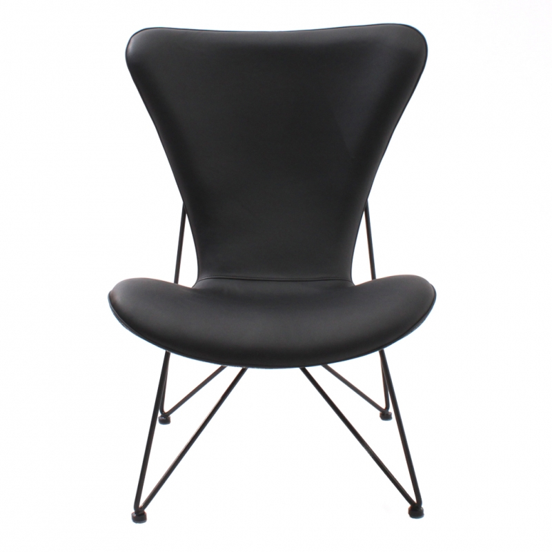 Black lounge chair