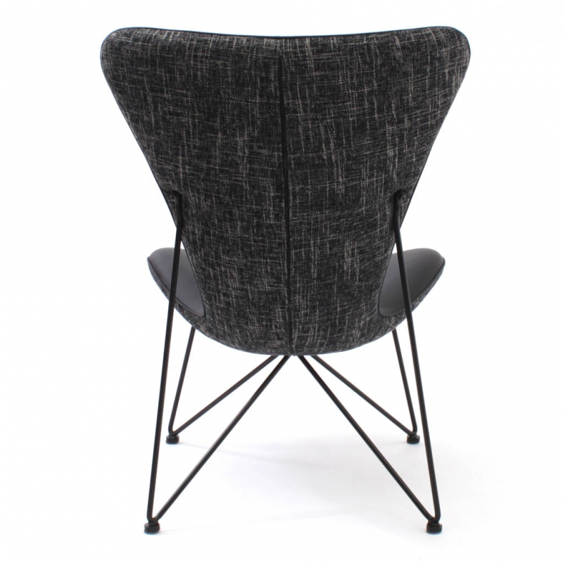 Black lounge chair